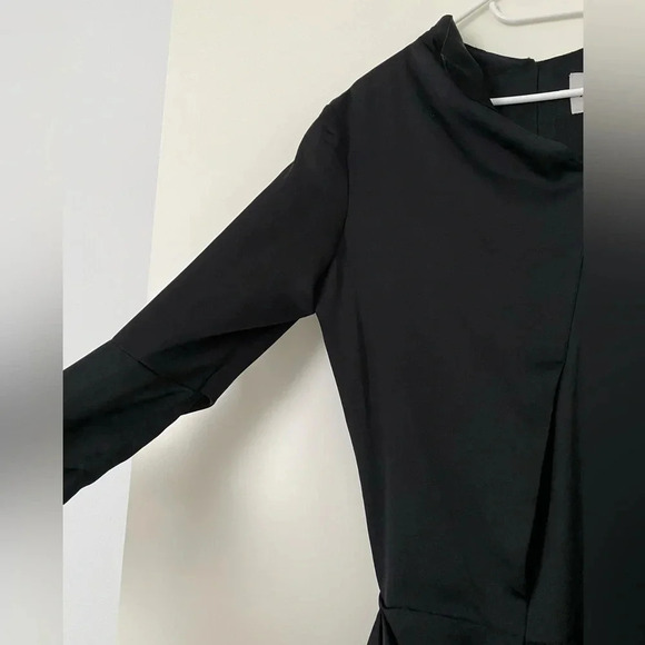 ACNE - Black Silk Darling Longsleeve Dress - Picture 13 of 17